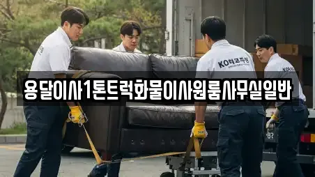 용달이사1톤트럭화물이사원룸사무실일반