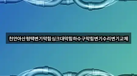 천안아산평택변기막힘싱크대막힘하수구막힘변기수리변기교체