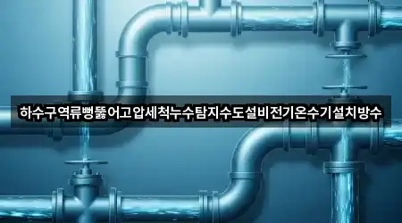 하수구역류뻥뚫어고압세척누수탐지수도설비전기온수기설치방수
