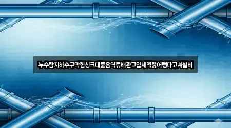 누수탐지하수구막힘싱크대뚫음역류배관고압세척뚫어뻥다고쳐설비
