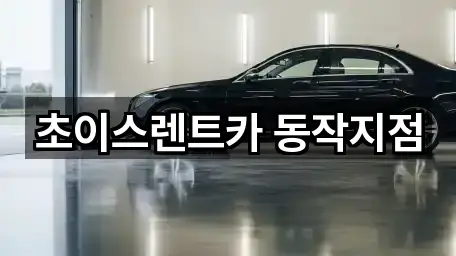 초이스렌트카 동작지점