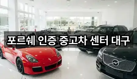 포르쉐 인증 중고차 센터 대구