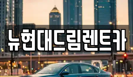 경기 광명시 옥길동 렌트카 전문 뉴현대드림렌트카