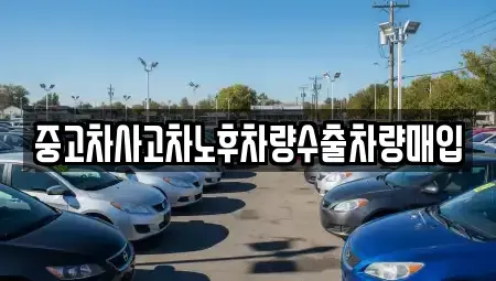 경기도 동두천시 걸산동 중고차매입 전문 중고차사고차노후차량수출차량매입